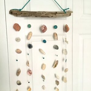 Coastal Driftwood wind chime Seashell Grand Bahamas Oceanfront